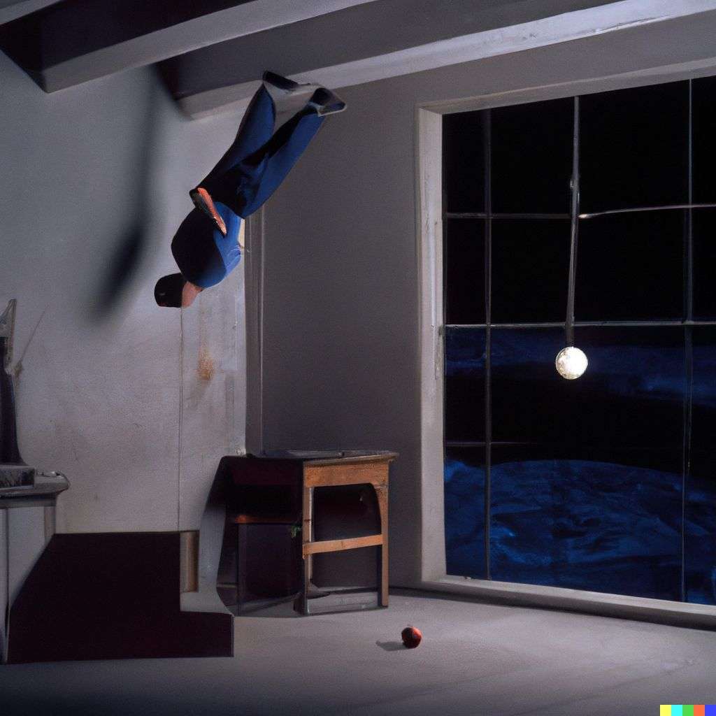 the discovery of gravity, photograph taken by Gregory Crewdson